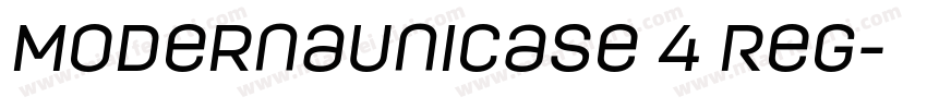 ModernaUnicase 4 Reg字体转换